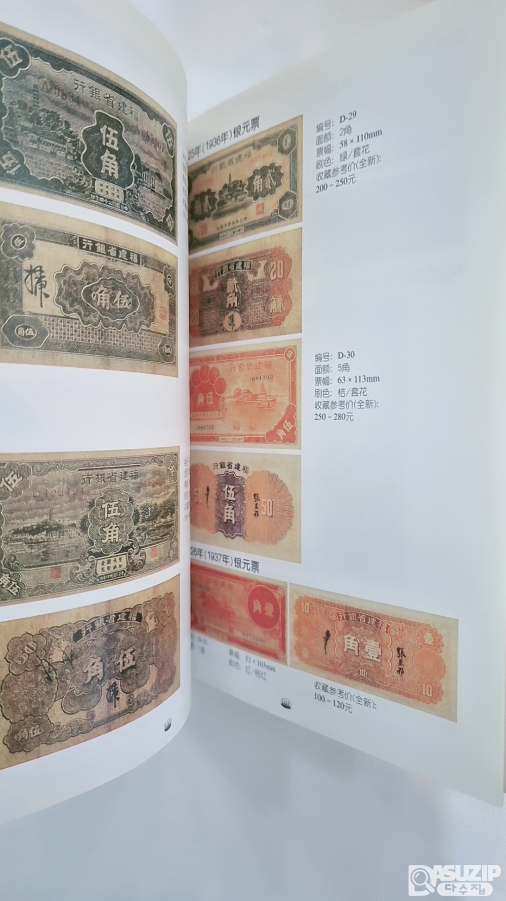 중국지폐도록: 남부지구 각성 은행 옛 지폐 도감(南部地区 各省银行旧纸币图录) 제 6권