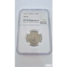 그레이딩 주화: 2002년 100주 NGC 66등급